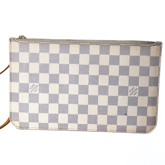 LOUIS VUITTON Damier Azur Neverfull Pouch - Picture 6 of 13